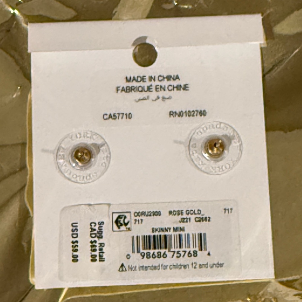 Kate Spade Rose Gold Bow Earrings NWT - Picture 3 of 3